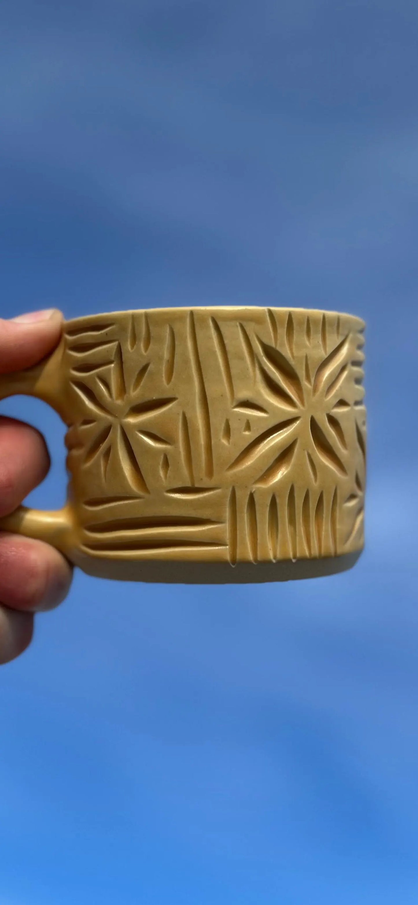Shine Bright Carved Mug